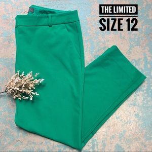 The Limited Drew Fit Green Dress Pants Size 12